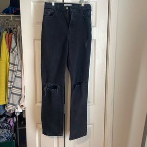 Abercrombie the 90s Straight ultra high rise jean